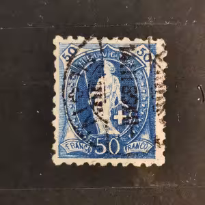 Známka Švýcarsko, 50(C), Mi.62XB# 