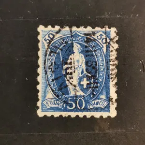 Známka Švýcarsko, 50(C), Mi.62XB# 
