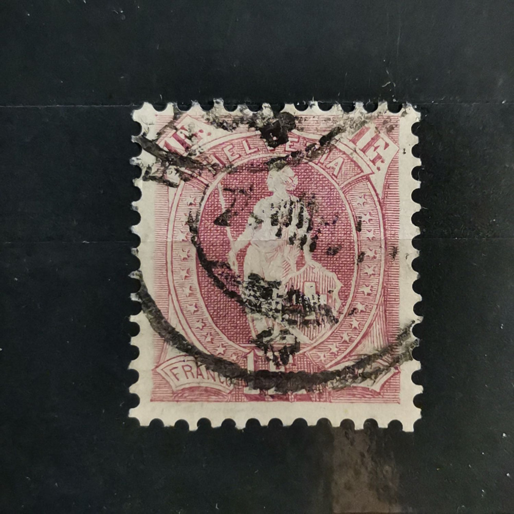 Briefmarke Schweiz, 1Fr, Mi.63YD# 
