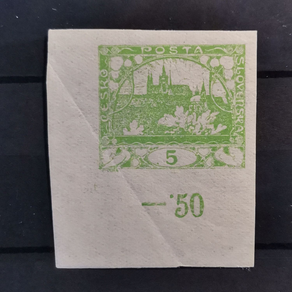 Briefmarke Tschechoslowakie, 5h, Mi.2** 