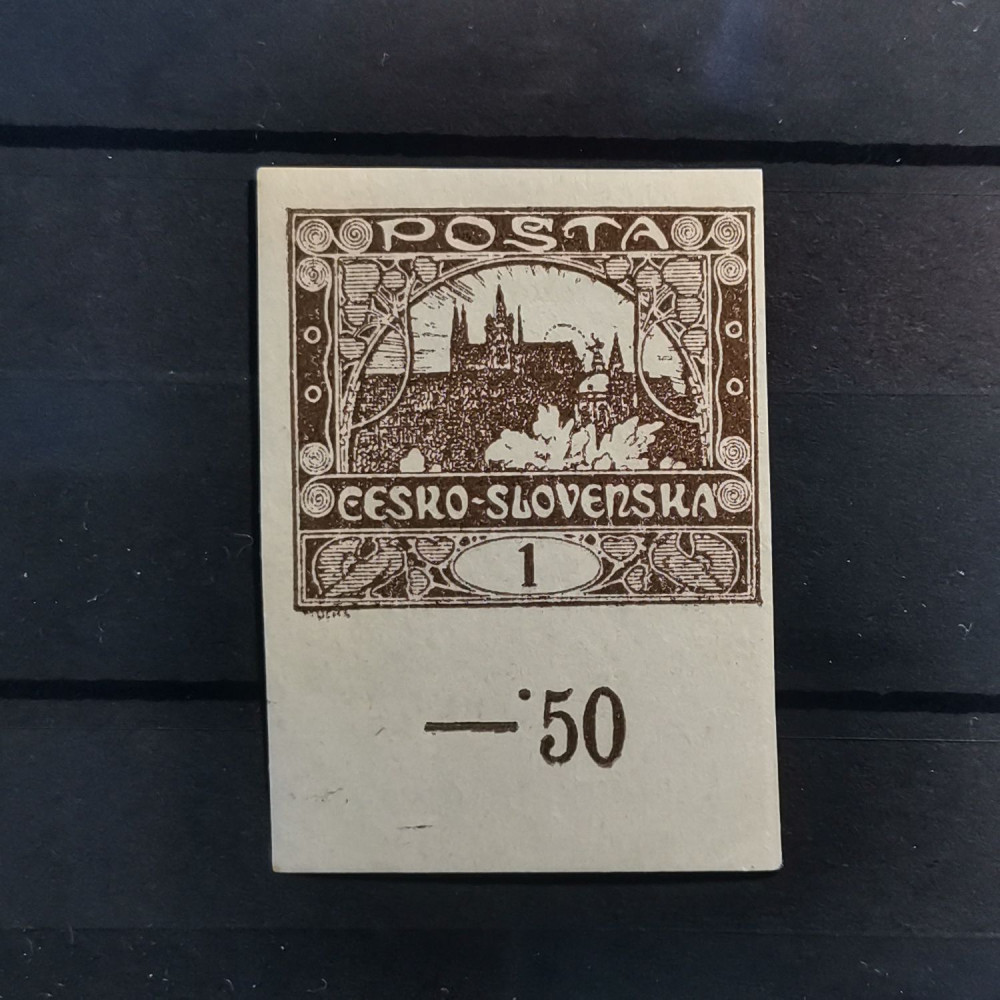 Briefmarke Tschechoslowakie, 1h, Mi.18* 