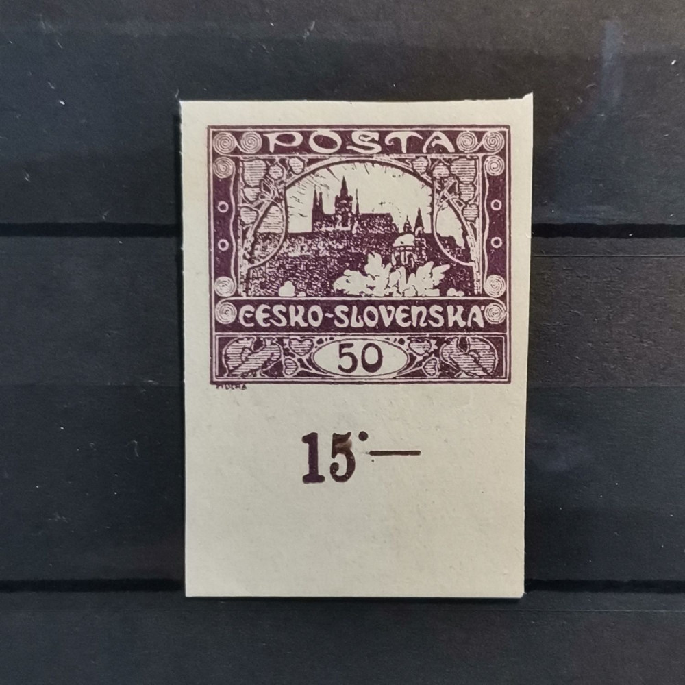Briefmarke Tschechoslowakie, 50h, Mi.19** 