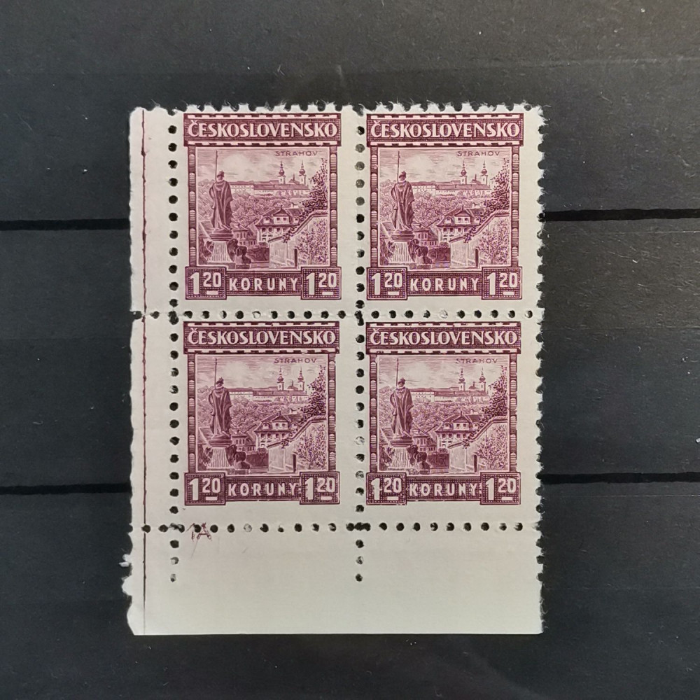Block Tschechoslowakie, 1,20 Kč, Mi.260* 