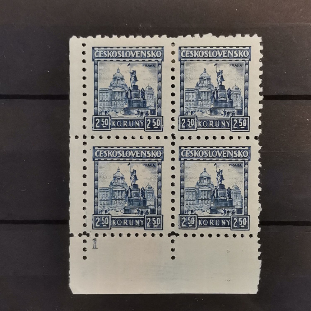 Block Tschechoslowakie, 2,50 Kč, Mi.289* 