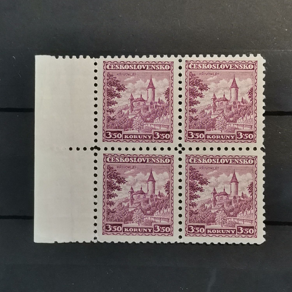 Viererblock Tschechoslowakie, 3,50 Kč, Mi.311** 