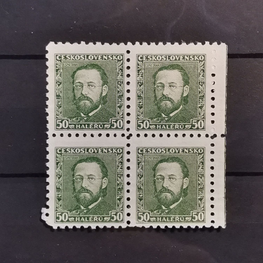 Viererblock Tschechoslowakie, 50h, Mi.321** 