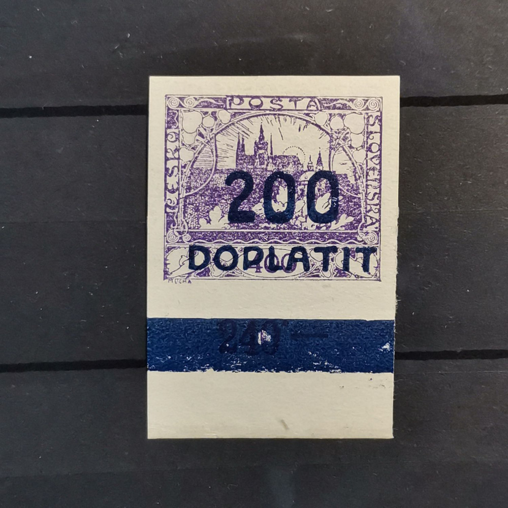 Selo Tchecoslováquia, 200/400h, Mi.19, MH* 
