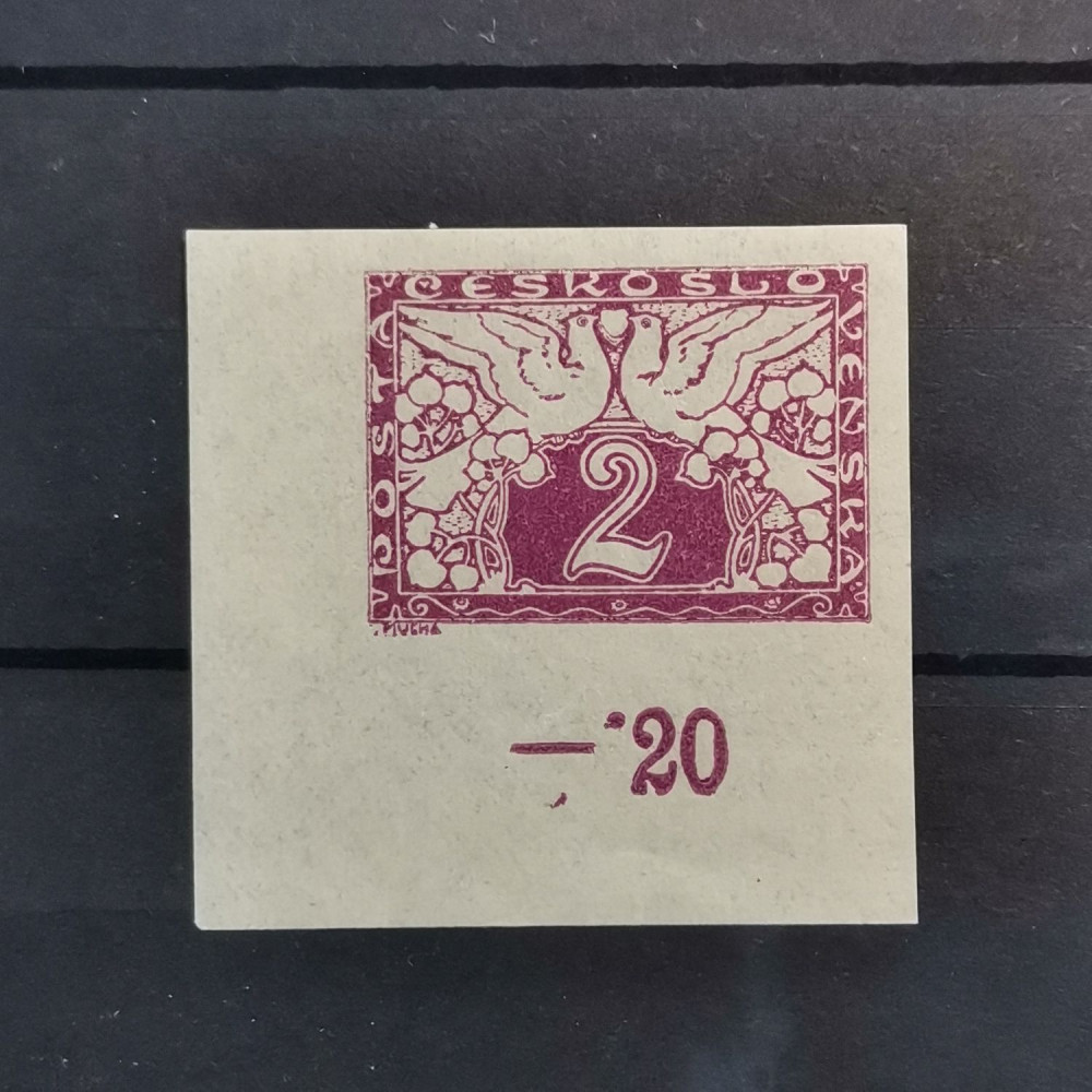Sello Checoslovaquia, 2h, Mi.11, MNH** 