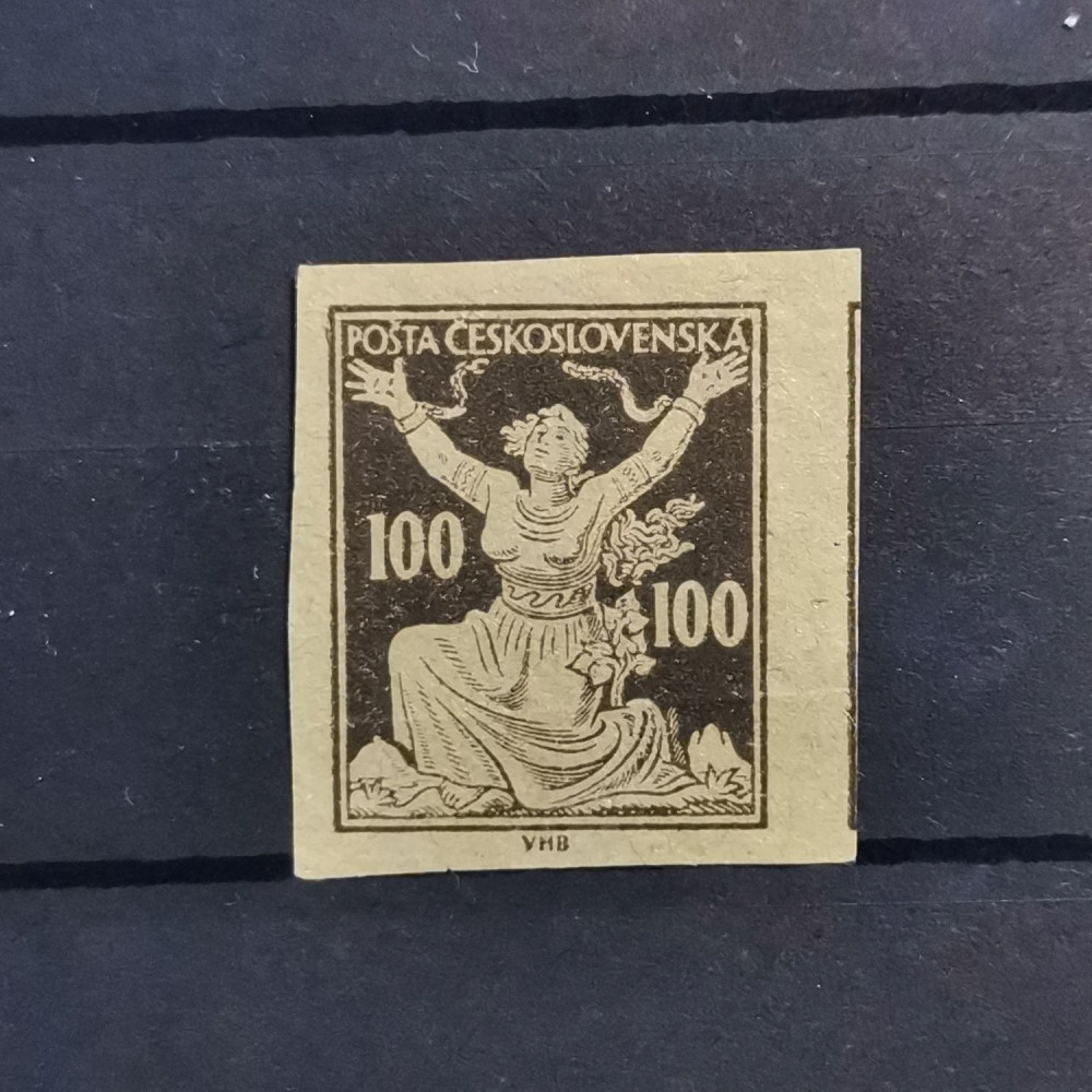 Pruebas de impresión Checoslovaquia, 100h, Mi.177, (*)(*) 