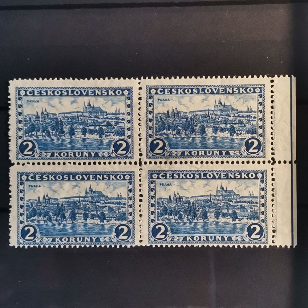 Viererblock Tschechoslowakie, 2 Kč, Mi.253* 
