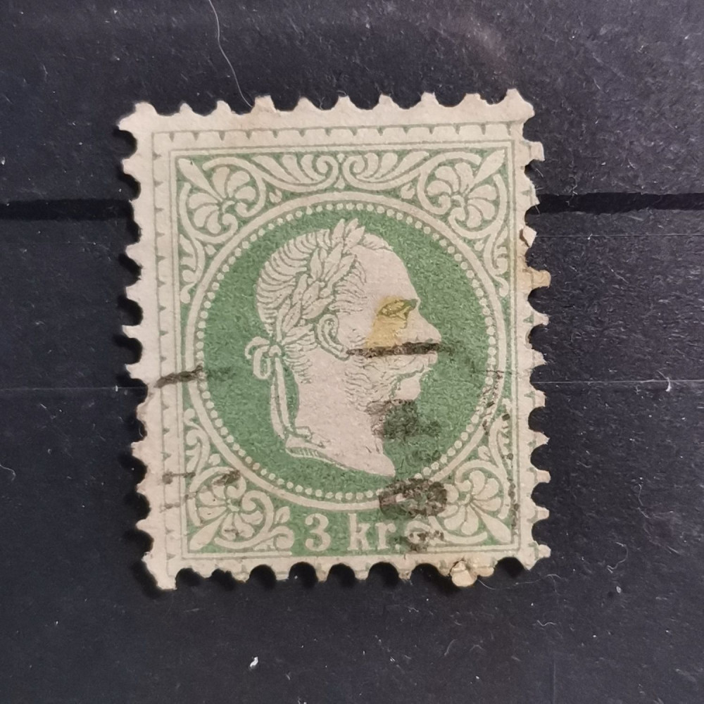 Sello Austria, 3Kr, Mi.36IIA, usado# 