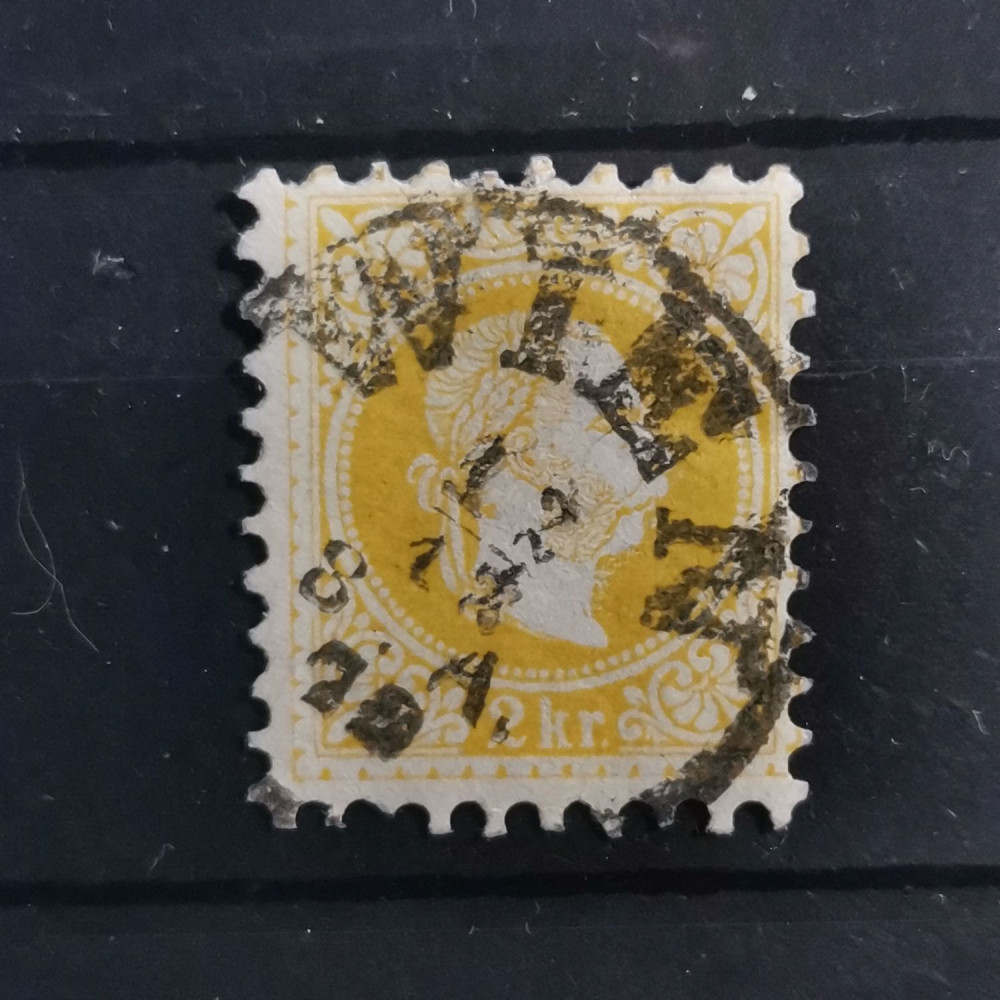 Selo Áustria, 2Kr, Mi.35IIA, usado# 