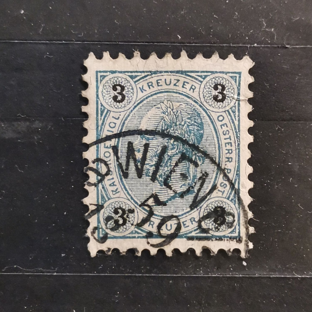 Briefmarke Österreich 3Kr, Mi.52# 