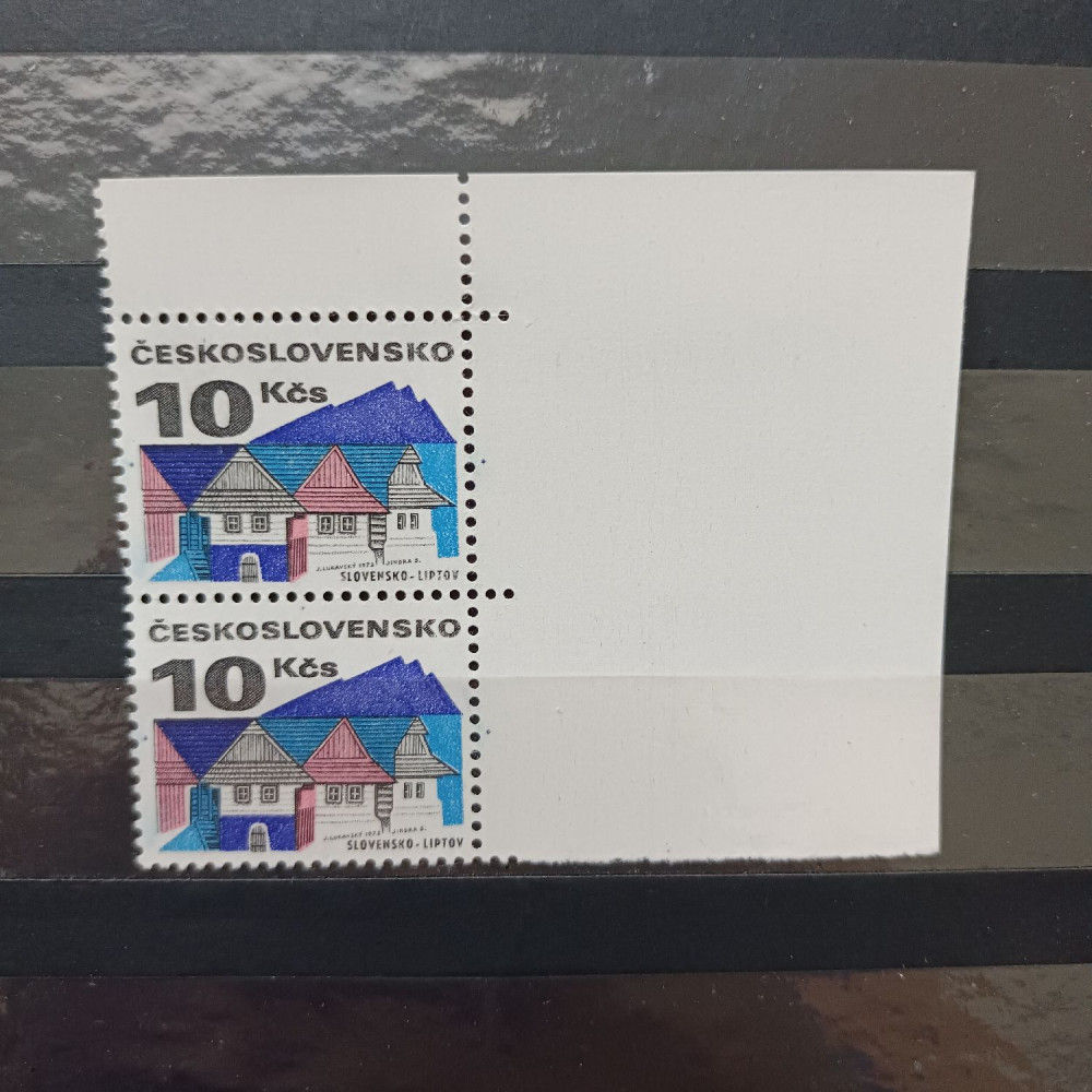 Zweierblock Tschechoslowakie, 10Kčs, Mi.2082x* 