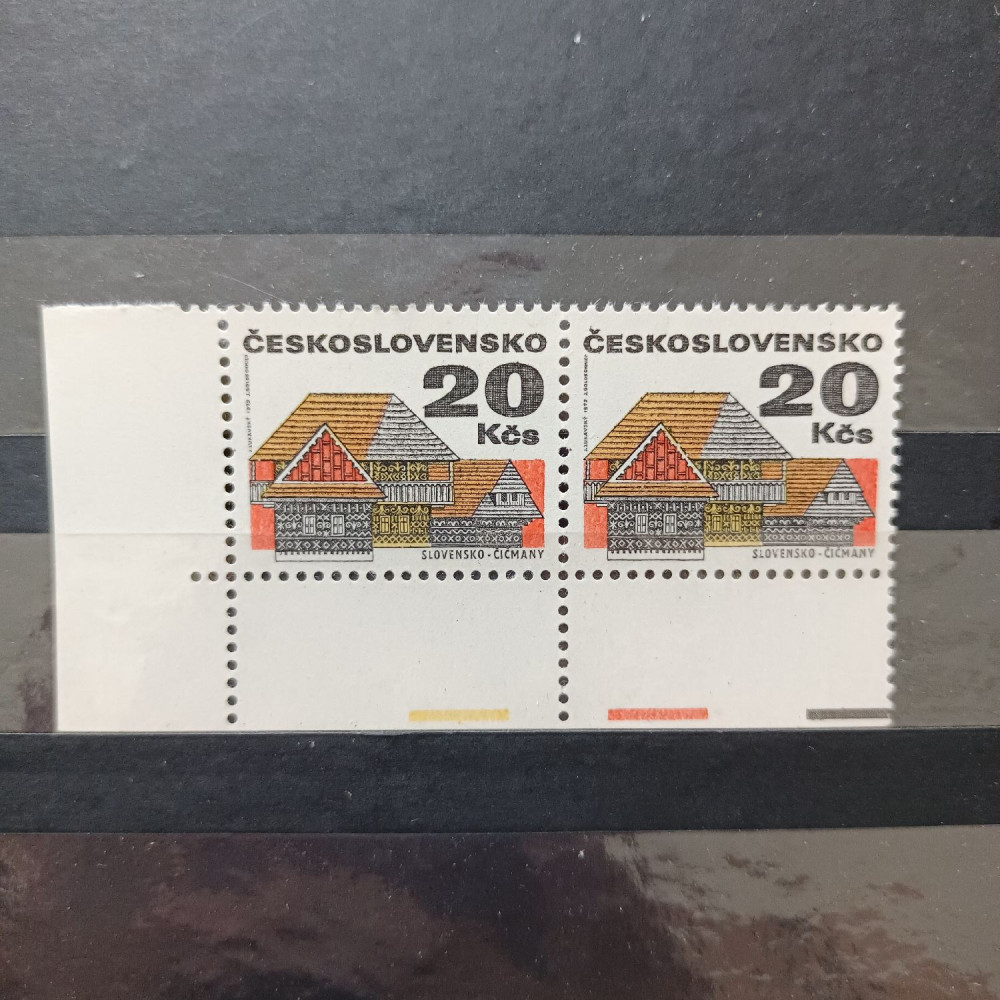 Zweierblock Tschechoslowakie, 20Kčs, Mi.2083x* 