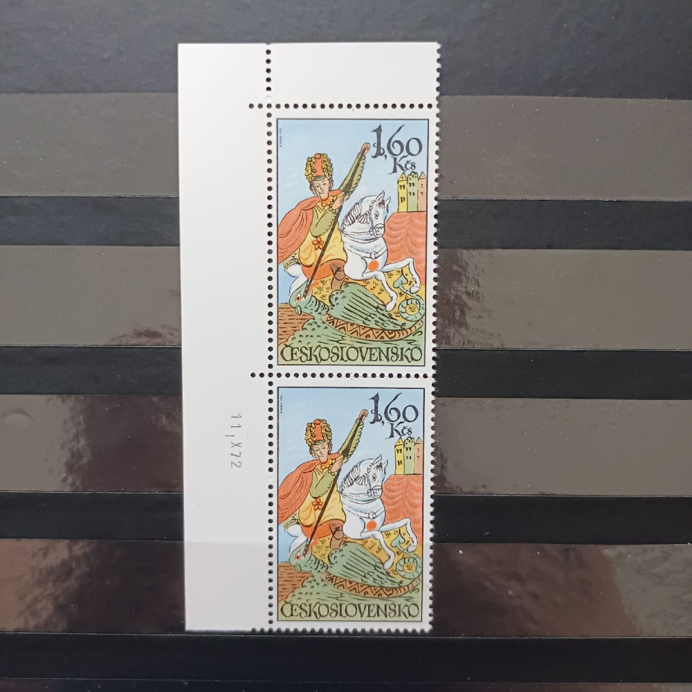 Pareja Checoslovaquia, 1,60Kčs, Mi.2100, MNH** 