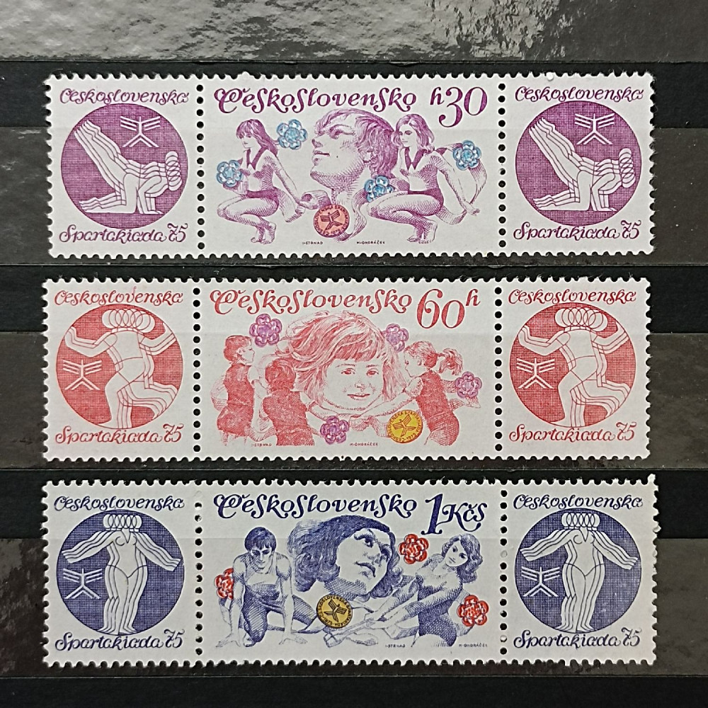 Serie Checoslovaquia, 30h-1Kčs, Mi.2257-2259, MNH** 
