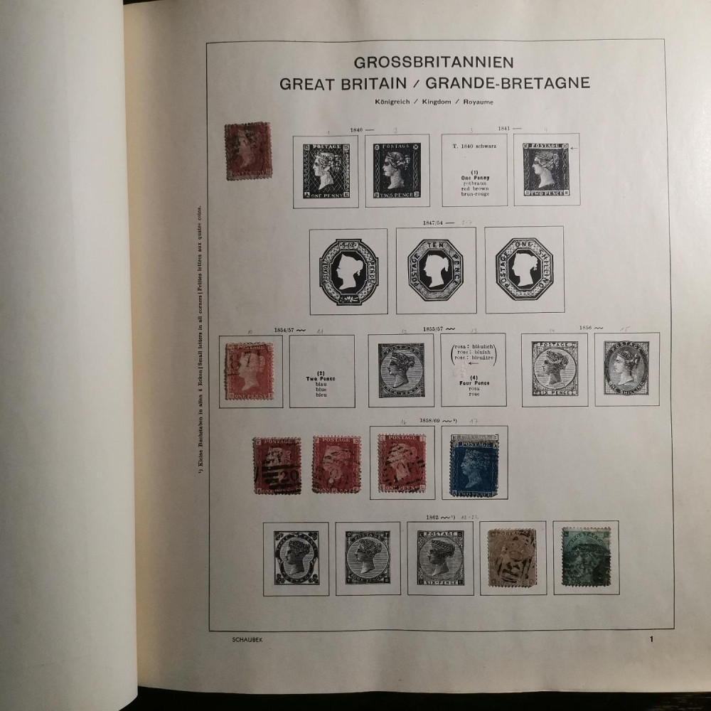 Briefmarken Sammlung Großbritannien lot-8257 3