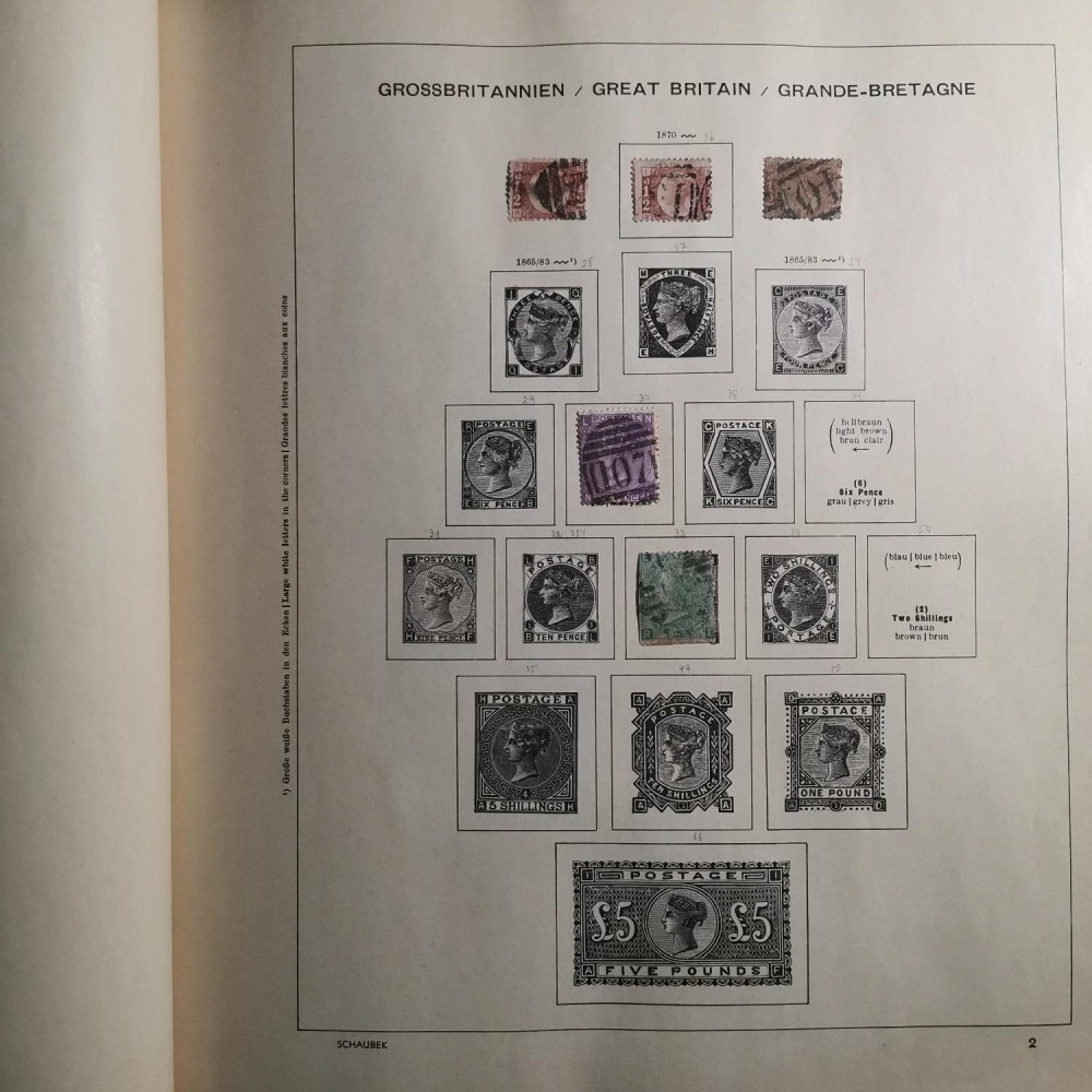 Briefmarken Sammlung Großbritannien lot-8257 4