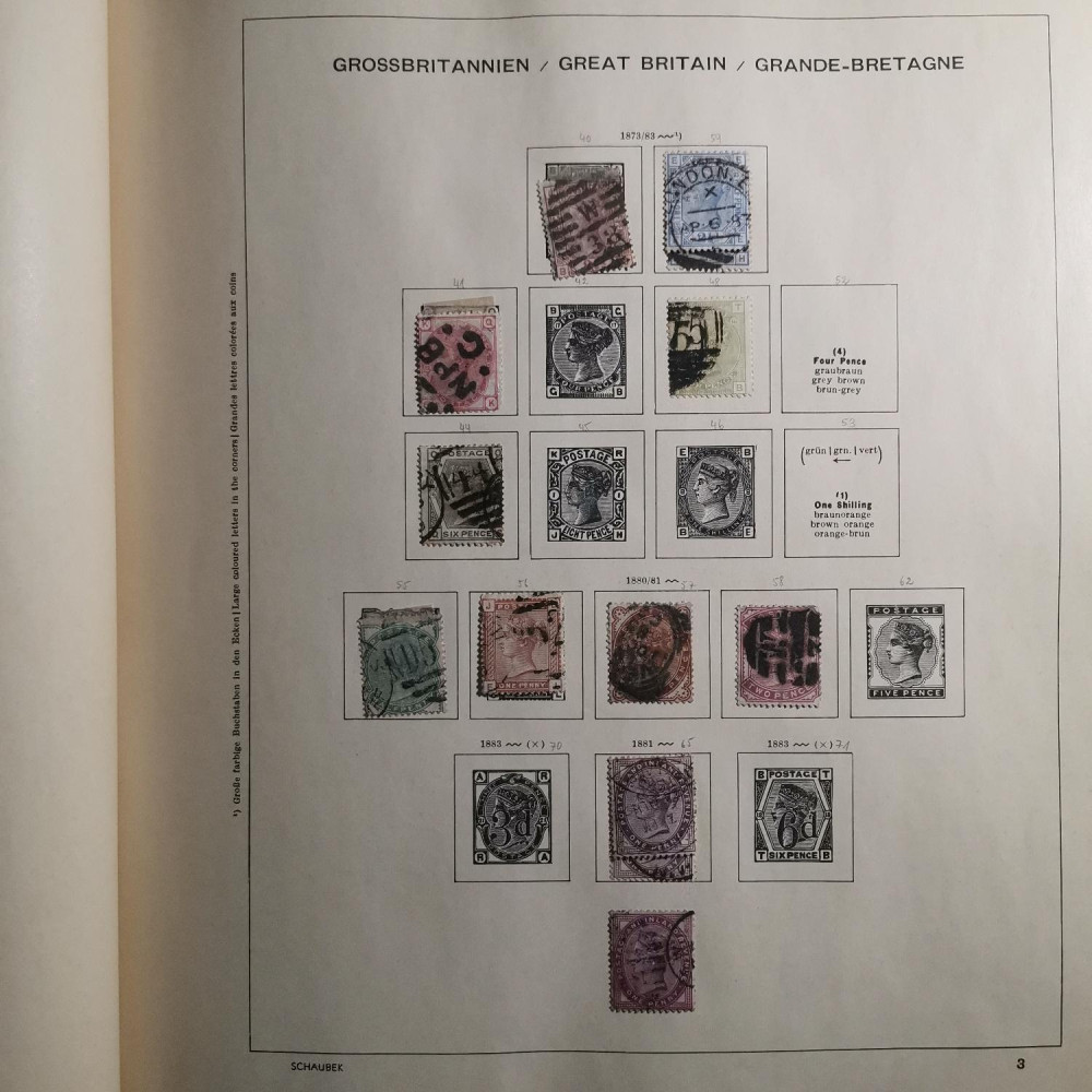 Briefmarken Sammlung Großbritannien lot-8257 5