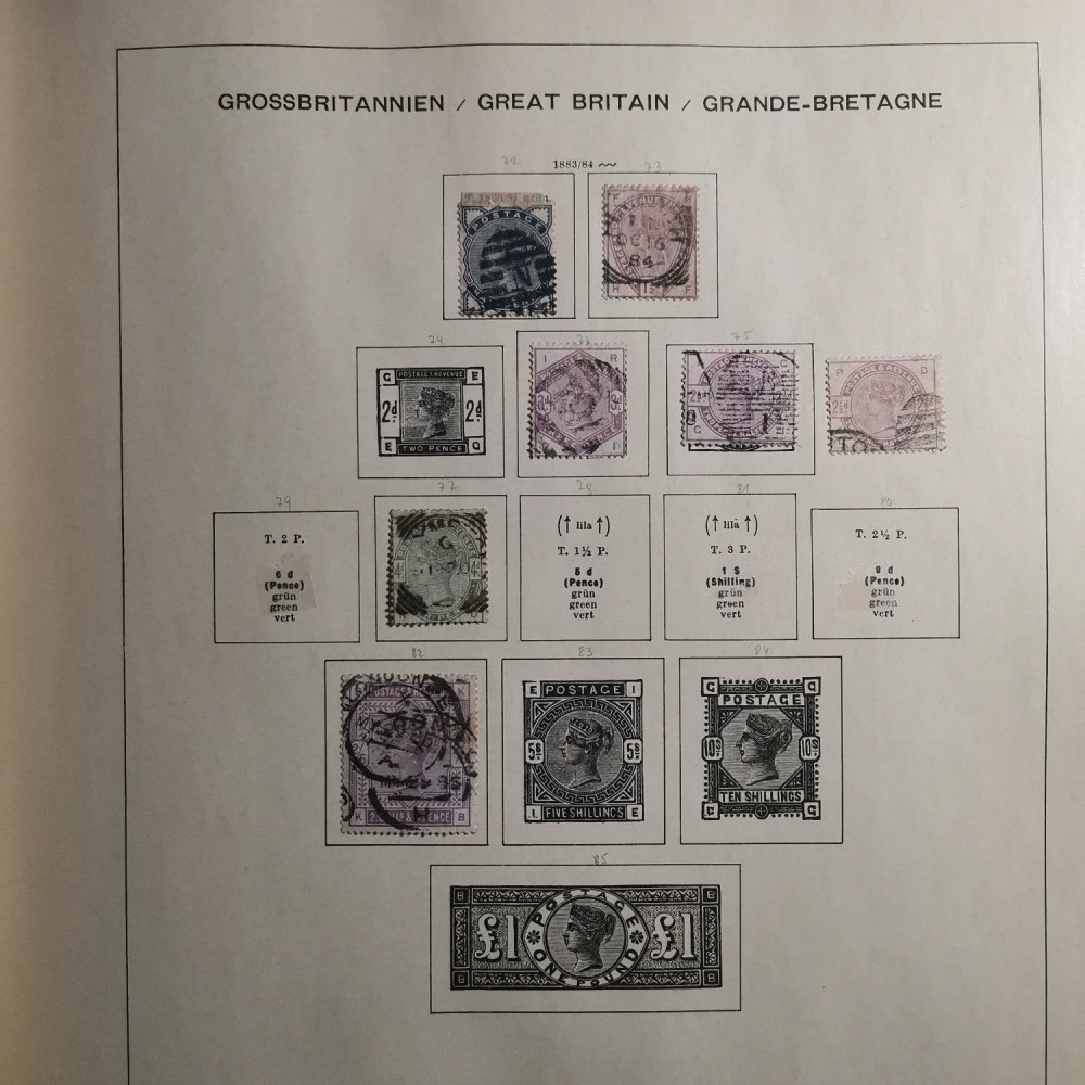 Briefmarken Sammlung Großbritannien lot-8257 6