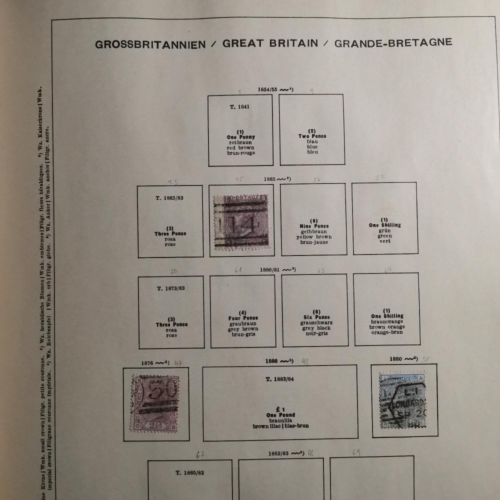 Briefmarken Sammlung Großbritannien lot-8257 7