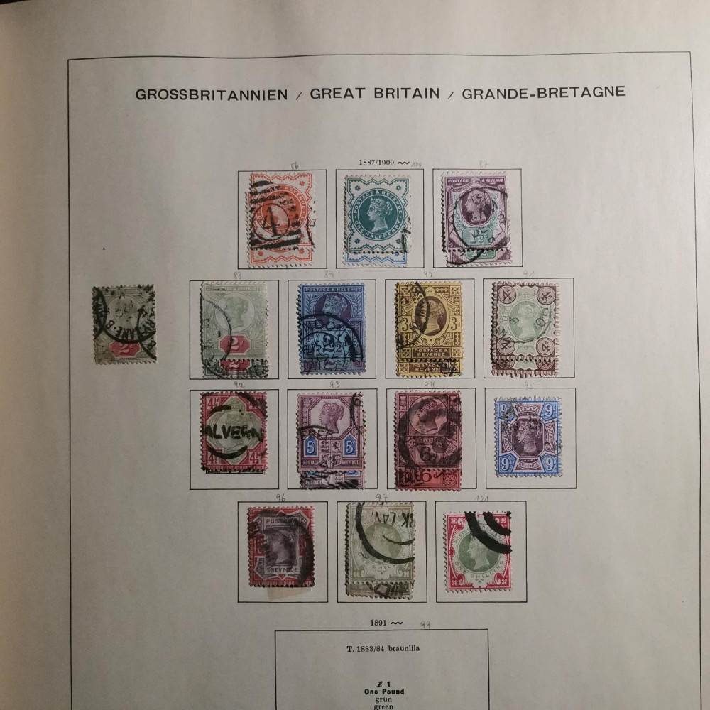 Briefmarken Sammlung Großbritannien lot-8257 8
