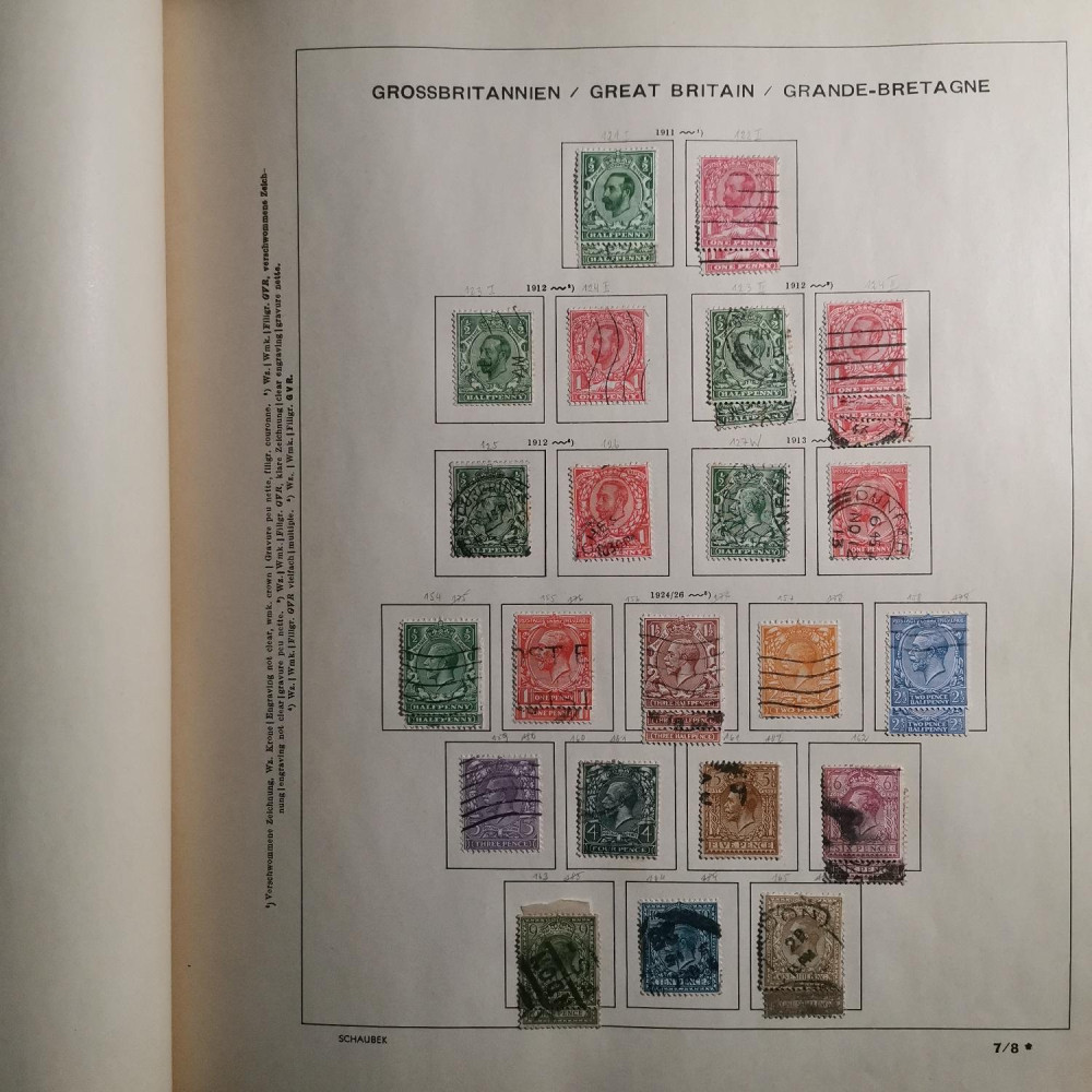 Briefmarken Sammlung Großbritannien lot-8257 11