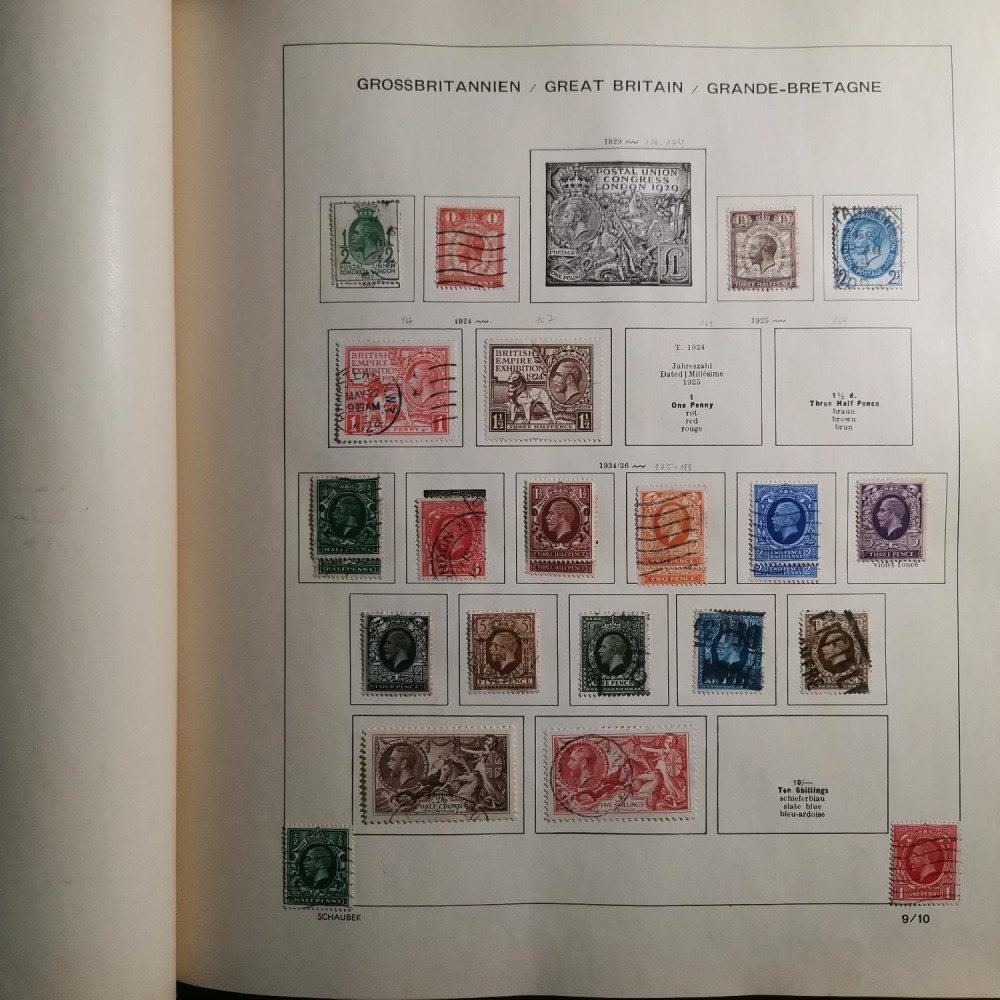 Briefmarken Sammlung Großbritannien lot-8257 12