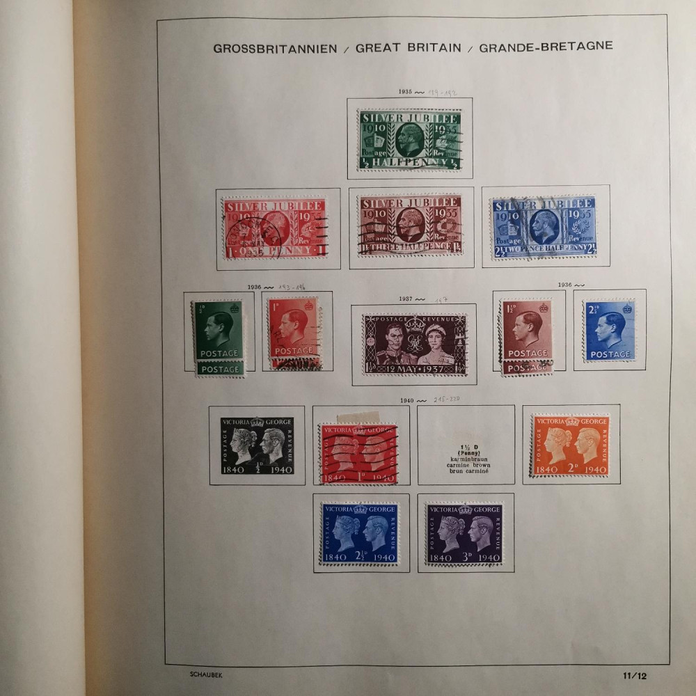 Briefmarken Sammlung Großbritannien lot-8257 13