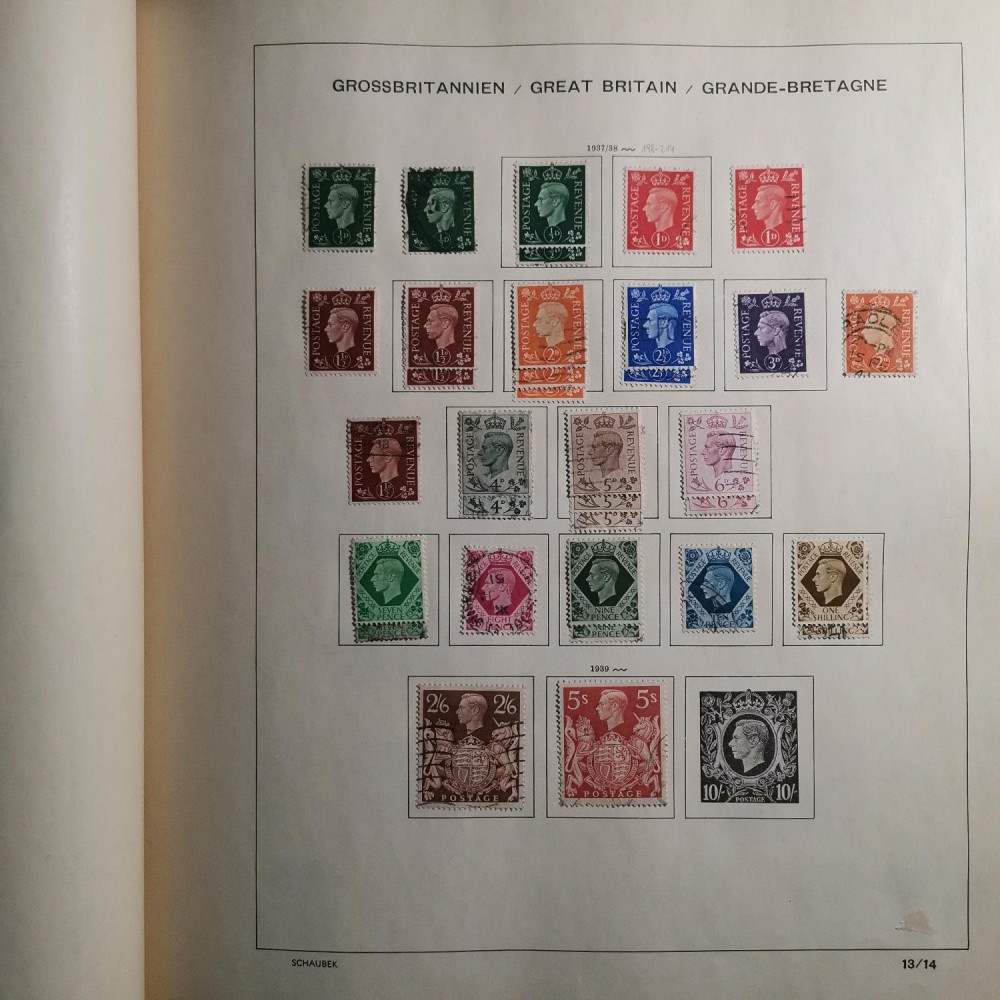 Briefmarken Sammlung Großbritannien lot-8257 14