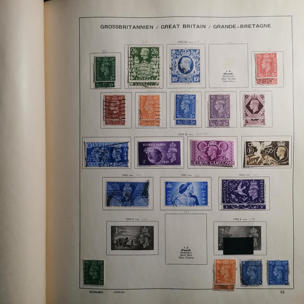 Briefmarken Sammlung Großbritannien lot-8257 15
