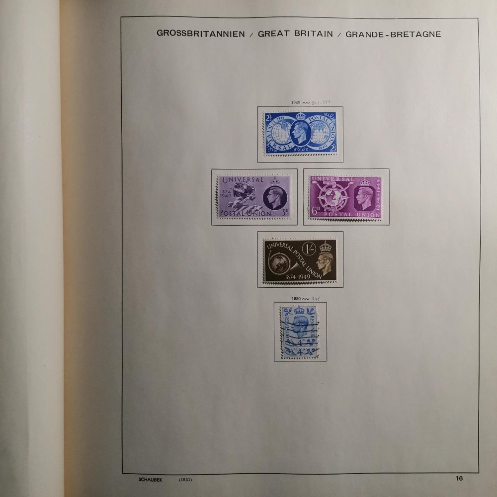 Briefmarken Sammlung Großbritannien lot-8257 16