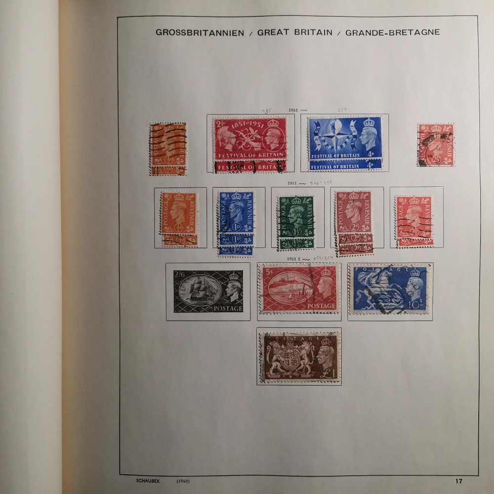 Briefmarken Sammlung Großbritannien lot-8257 17