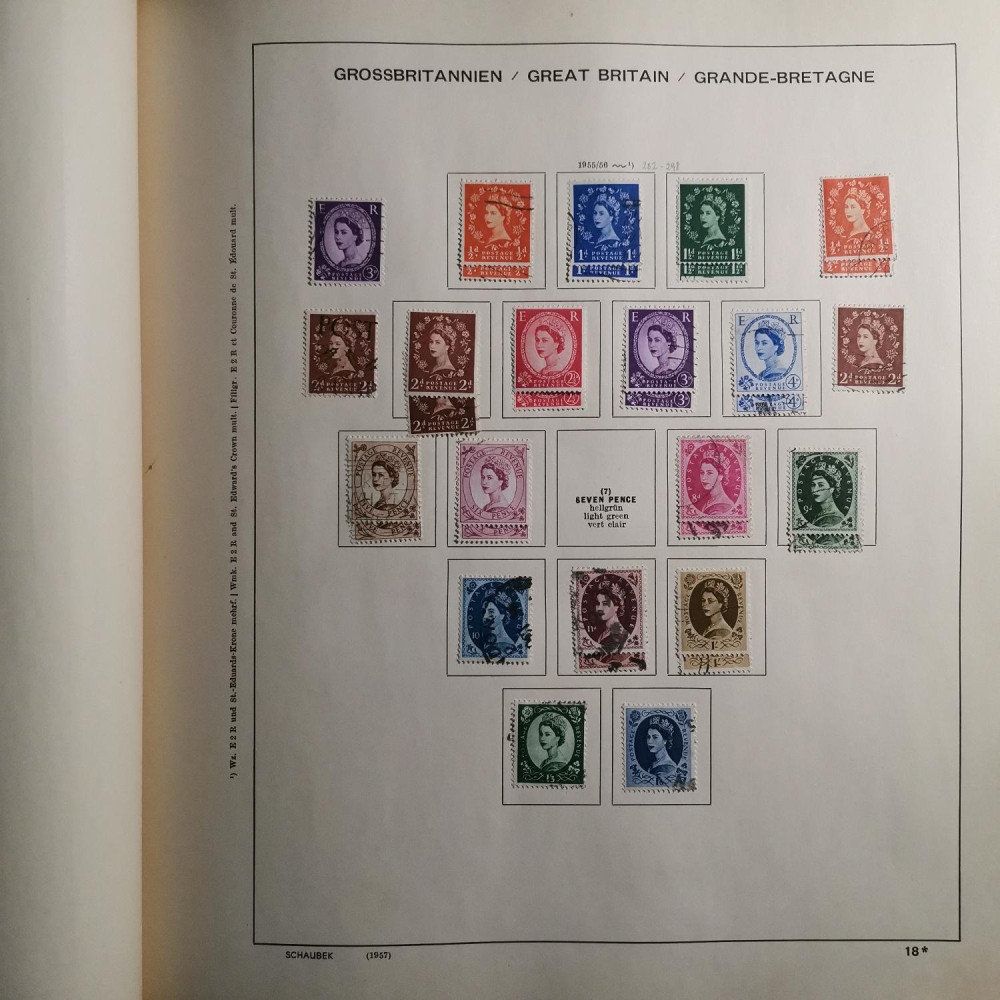 Briefmarken Sammlung Großbritannien lot-8257 19