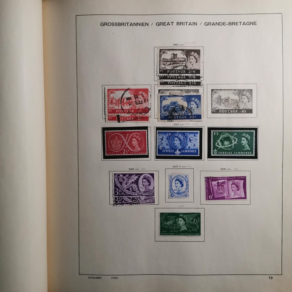 Briefmarken Sammlung Großbritannien lot-8257 20