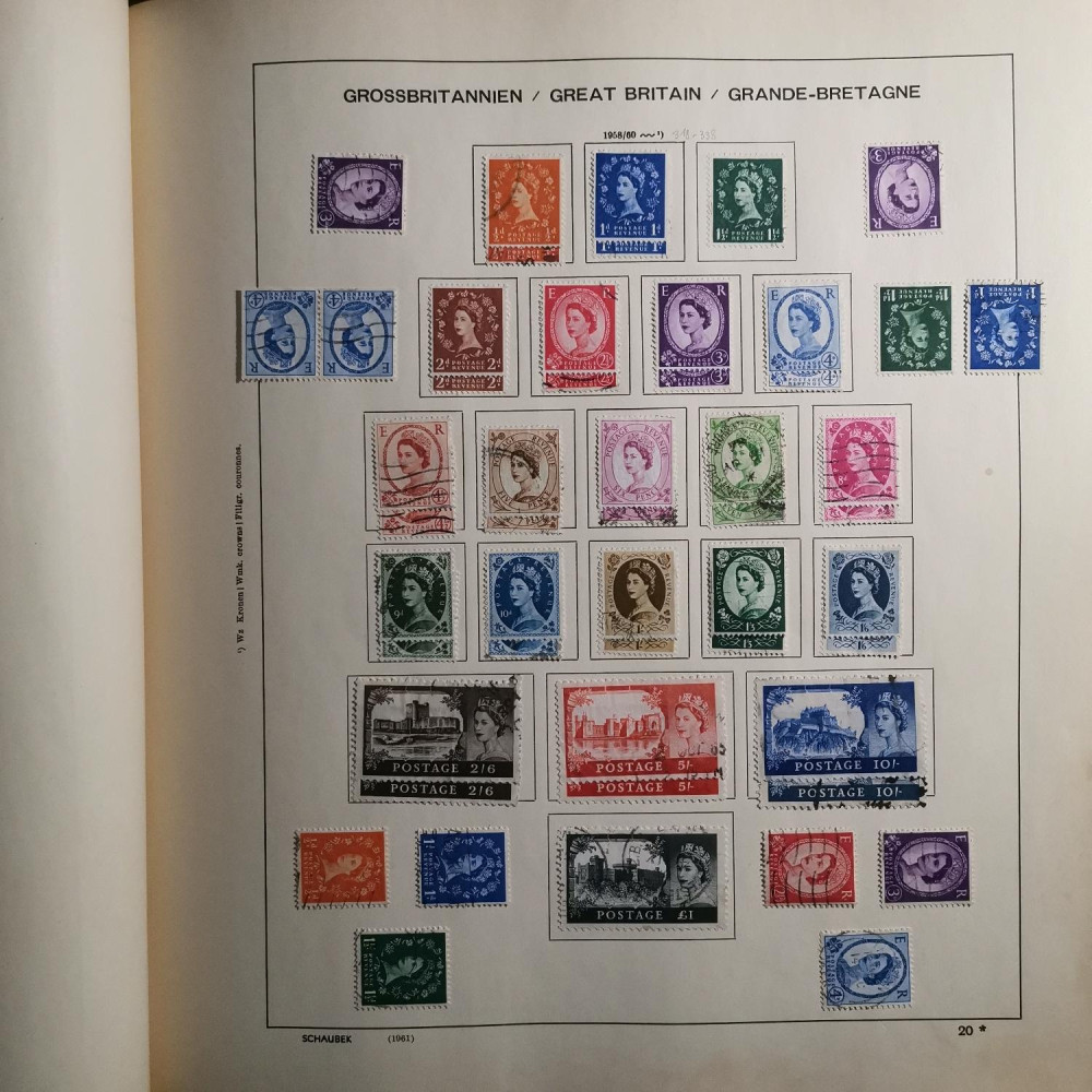 Briefmarken Sammlung Großbritannien lot-8257 22