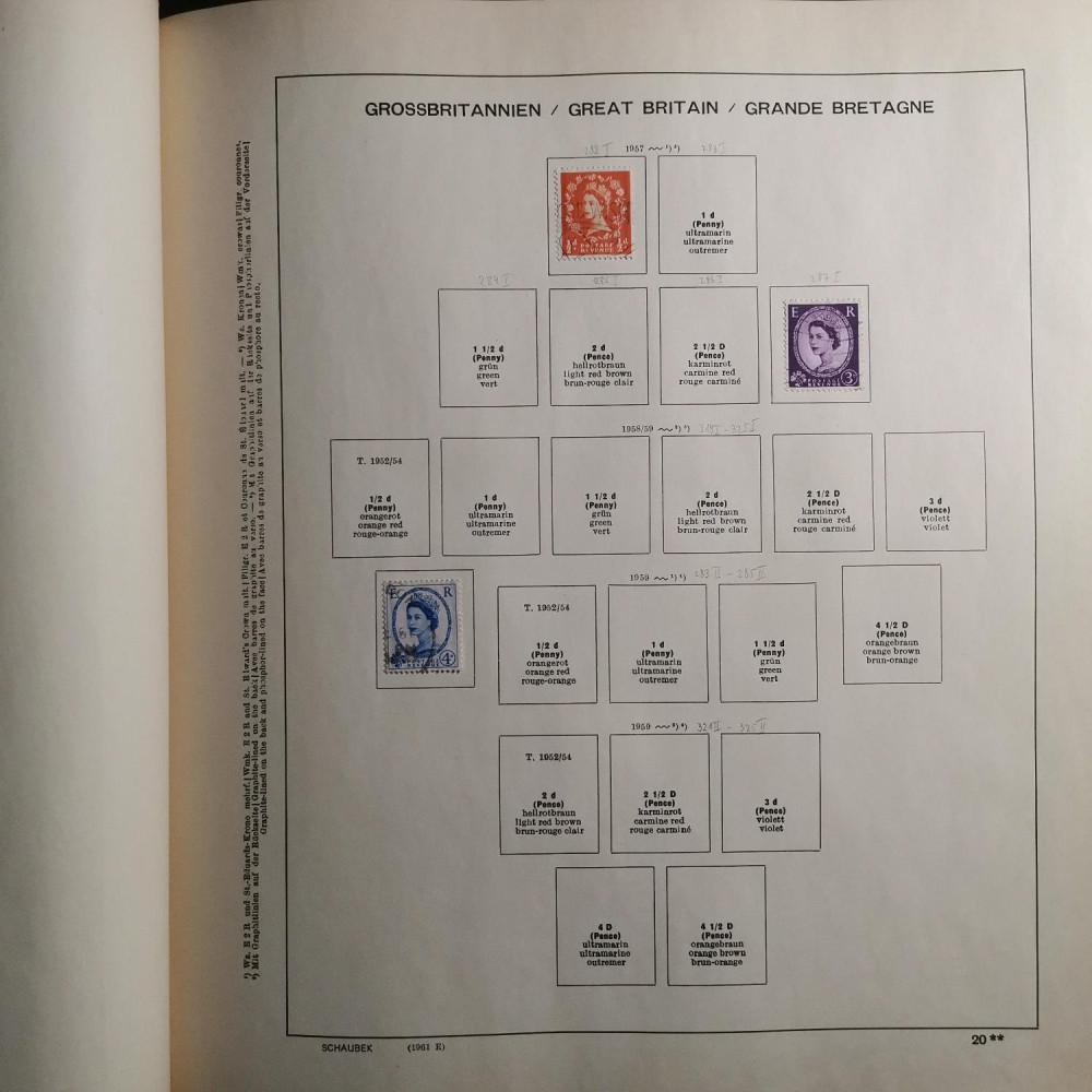 Briefmarken Sammlung Großbritannien lot-8257 23