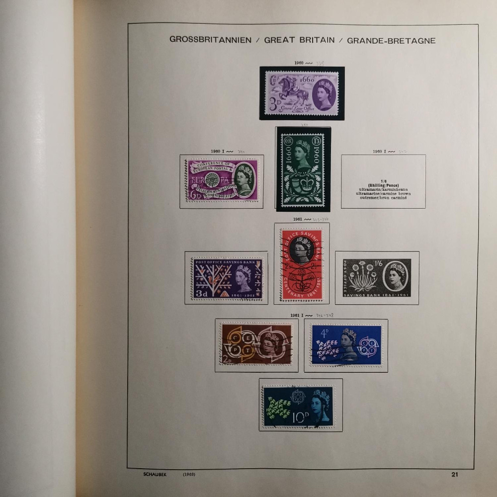 Briefmarken Sammlung Großbritannien lot-8257 24