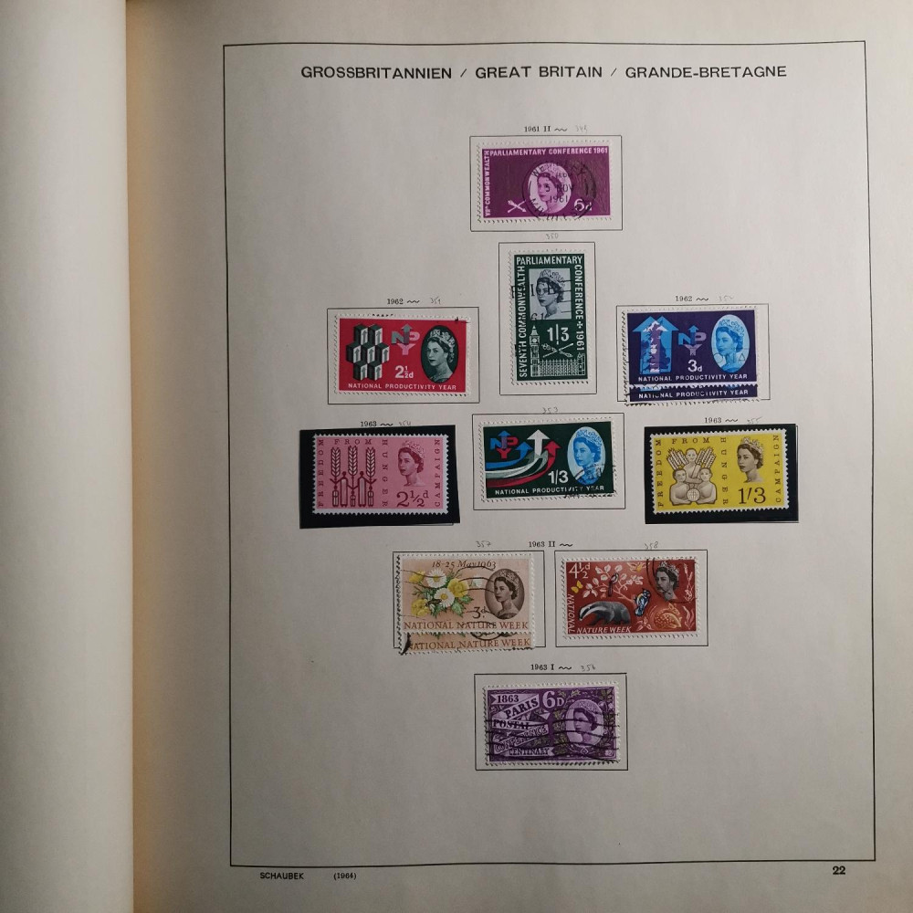Briefmarken Sammlung Großbritannien lot-8257 25