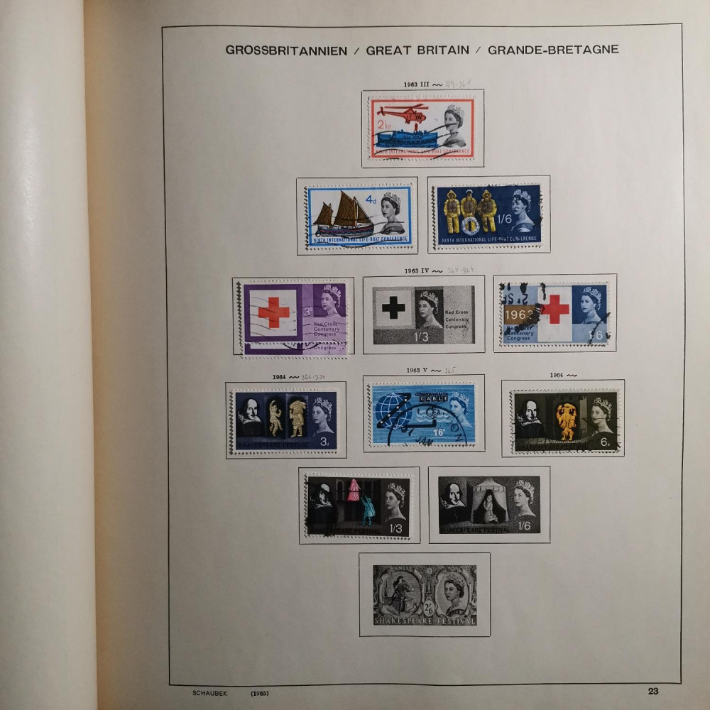 Briefmarken Sammlung Großbritannien lot-8257 26