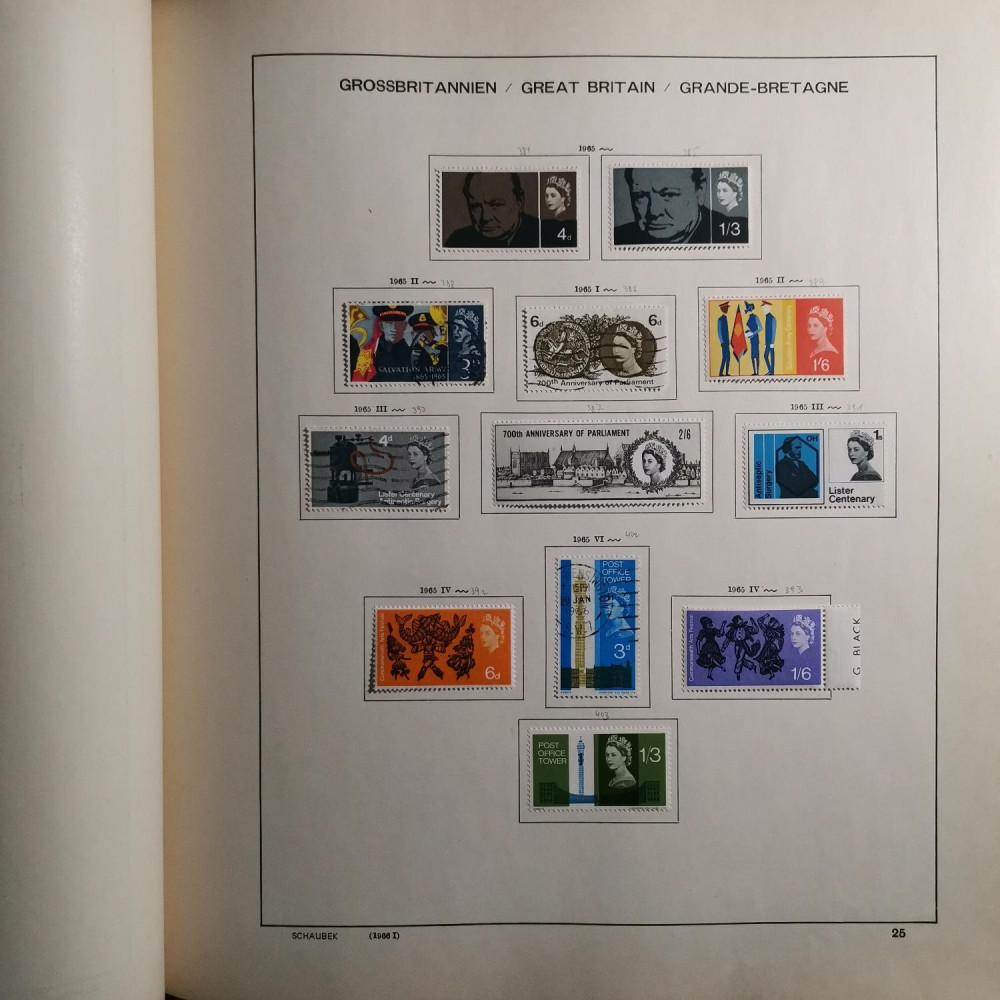 Briefmarken Sammlung Großbritannien lot-8257 29