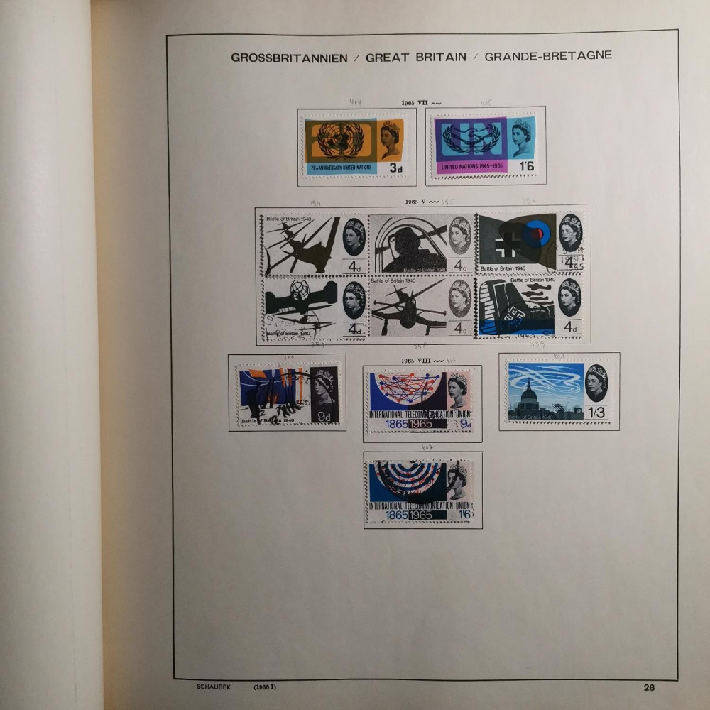 Briefmarken Sammlung Großbritannien lot-8257 31