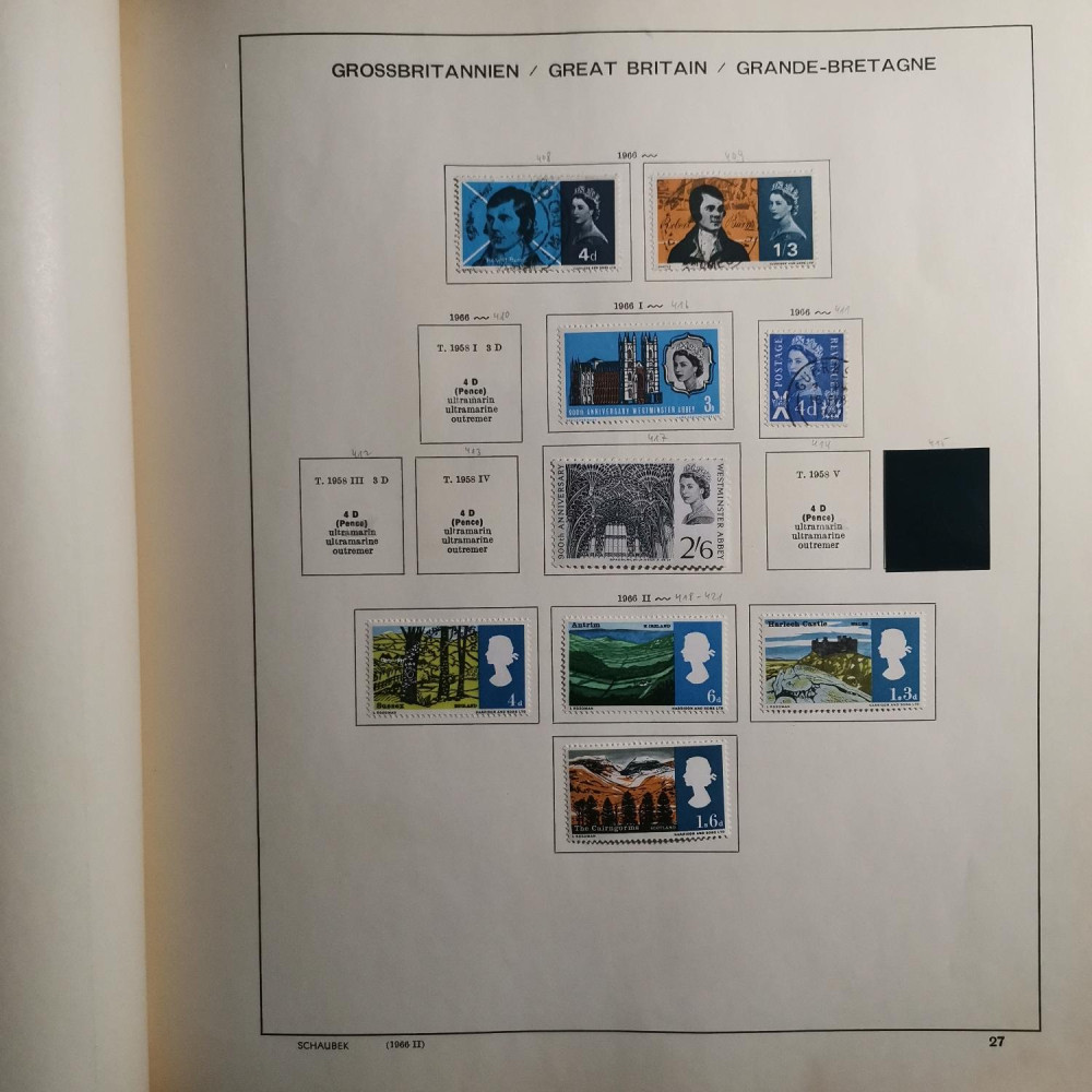 Briefmarken Sammlung Großbritannien lot-8257 32