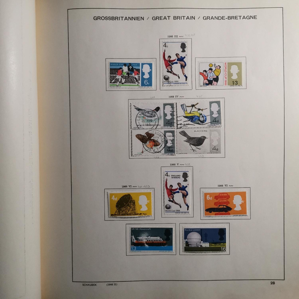 Briefmarken Sammlung Großbritannien lot-8257 34