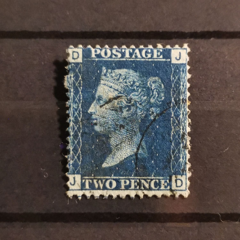 Briefmarke Großbritannien, 2P, Sg.45# 