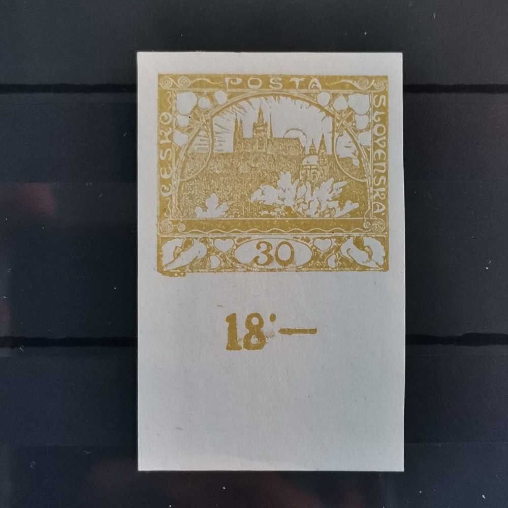 Briefmarke Tschechoslowakie, 30h, Mi.6* 