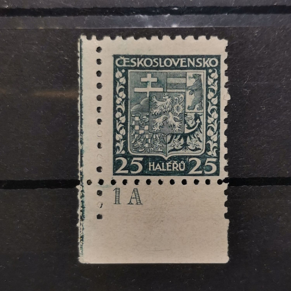 Briefmarken mit Kennzeichen Tschechoslowakie, 25h, Mi.280* 