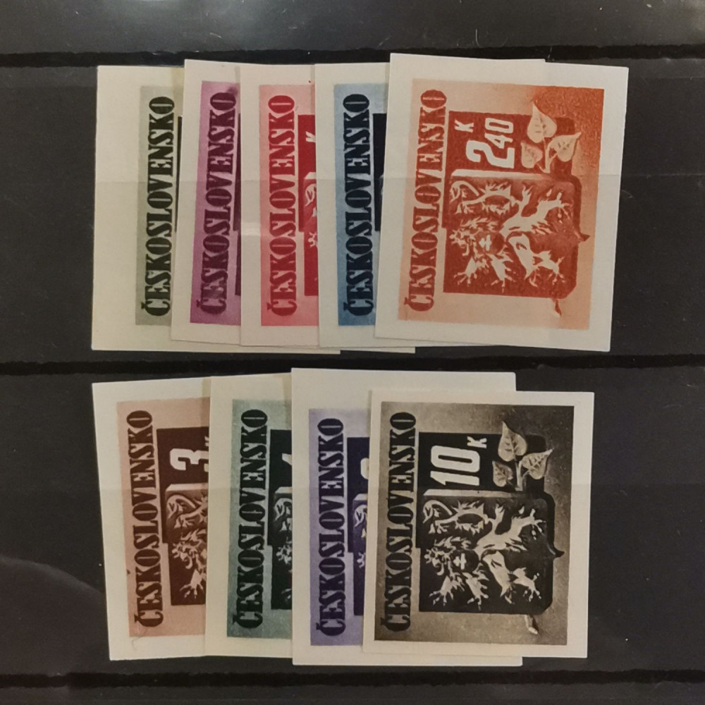 Série Tchecoslováquia, 50 h-10 K, Mi.415-423, MNH** 