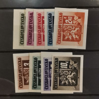 Série Tchecoslováquia, 50 h-10 K, Mi.415-423, MNH** 